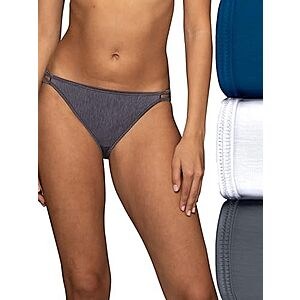 $12.99* | 3-Pack Vanity Fair Women's Illumination String Bikini Panties at Amazon